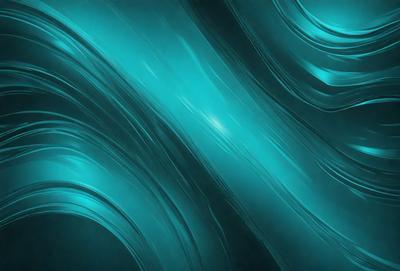 The primary subject of the image is a blue and white ocean wave. The setting is the ocean, with the wave being the main focus of the image. The visual style is a digital art or illustration, as the wave is depicted in a detailed and artistic manner. The dominant colors are blue and white, creating a serene and calming atmosphere.