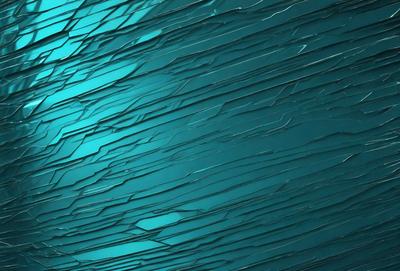 The primary subject of the image is a blue and white patterned surface, which appears to be a wall or a piece of art. The setting is a room with a blue background, and the visual style is a combination of digital art and illustration. The dominant colors are blue and white, creating a calm and soothing atmosphere.