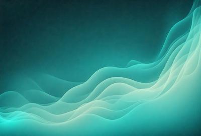 The primary subject of the image is a blue wave or ripple pattern. The setting is a dark blue background, which creates a contrasting effect with the wave. The visual style appears to be a digital art or illustration, as the wave is depicted in a smooth and detailed manner. The dominant colors are blue and white, giving the image a calm and serene atmosphere.