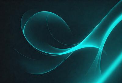 The primary subject of the image is a blue, swirling, and curving design. The setting is a dark blue background, which contrasts with the vibrant blue swirls. The visual style appears to be a digital art or illustration, as the swirls are intricately detailed and the overall atmosphere is dynamic and captivating.