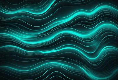 The primary subject of the image is a blue and green patterned wall. The setting is a room with a blue and green wallpaper, creating a visually appealing and unique atmosphere. The visual style is a combination of digital art and illustration, showcasing the intricate design of the wallpaper. The dominant colors are blue and green, which contribute to a calming and serene mood.