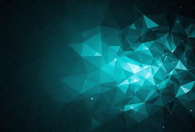 The primary subject of the image is a blue and white geometric pattern. The setting is a dark blue background, which contrasts with the bright blue and white geometric shapes. The visual style is a digital art or illustration, as the pattern is intricate and well-defined. The colors and mood of the image are predominantly blue and white, creating a sense of calmness and sophistication.