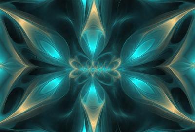 The primary subject of the image is a blue and yellow flower, which is the main object, scene, or focus of the image. The setting or background features a blue and yellow color scheme, which adds to the overall atmosphere of the image. The visual style of the image is a combination of photo and digital art, creating a unique and eye-catching design. The colors and mood of the image are vibrant and lively, with the blue and yellow hues evoking a sense of energy and vitality.