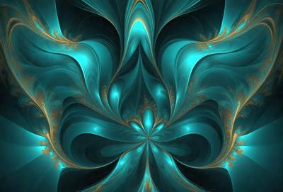 The primary subject of the image is a blue and gold swirling pattern, which appears to be a digital art or illustration. The setting is a blue and gold background, creating a visually striking contrast. The visual style is a combination of digital art and illustration, with a focus on the swirling pattern. The colors and mood of the image are predominantly blue and gold, giving it a vibrant and lively atmosphere.