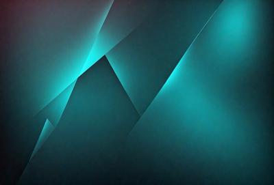 The primary subject of the image is a blue and green geometric pattern. The setting is a dark blue background, which contrasts with the bright blue and green colors of the pattern. The visual style appears to be a digital art or illustration, as the pattern is intricate and well-defined. The overall atmosphere of the image is calm and soothing, with the blue and green colors evoking a sense of tranquility.