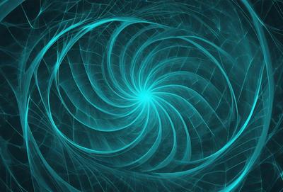 The primary subject of the image is a spiral pattern, which is the main object, scene, or focus of the image. The spiral pattern is set against a blue background, creating a visually striking and vibrant scene. The spiral pattern is a digital art piece, showcasing the artist's skill in creating intricate and detailed designs. The overall atmosphere of the image is dynamic and engaging, with the blue color palette adding a sense of depth and tranquility to the scene.
