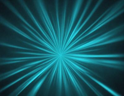 The primary subject of the image is a blue light, which appears to be a bright, glowing, and colorful light source. The light is surrounded by a dark background, creating a striking contrast. The visual style of the image is digital art, as it appears to be a computer-generated or digitally manipulated image. The dominant colors in the image are blue and black, giving it a futuristic and dynamic atmosphere.