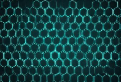 The primary subject of the image is a blue and green patterned surface, which appears to be a wall or a piece of artwork. The setting is indoors, with the patterned surface being the main focus of the image. The visual style is a combination of digital art and illustration, creating a unique and eye-catching design. The dominant colors are blue and green, giving the image a calming and soothing atmosphere.