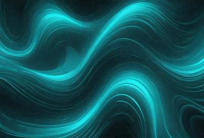 The primary subject of the image is a blue, swirling, and flowing pattern. The setting is a dark background, which contrasts with the vibrant blue color of the swirls. The visual style appears to be a digital art or illustration, as the swirls are intricately detailed and the overall atmosphere is dynamic and captivating.