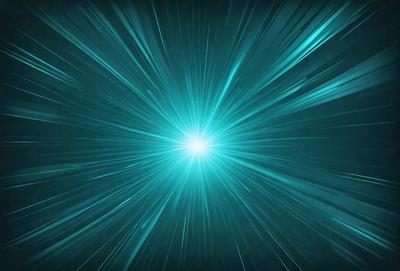 The primary subject of the image is a bright blue light, which appears to be a light source or a star. The setting is a dark background, which contrasts with the bright blue light. The visual style of the image is a digital art or illustration, as it is a well-defined and detailed representation of the light source. The colors and mood of the image are predominantly blue, creating a sense of calmness and tranquility.