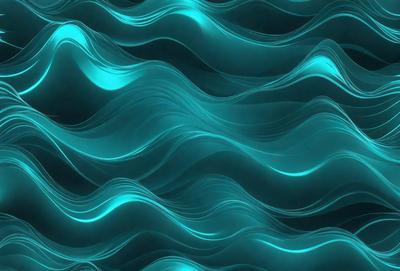 The primary subject of the image is a blue and white wave pattern, which is the main object, scene, or focus of the image. The setting or background is a blue and white ocean, which is visible. The visual style of the image is a digital art or illustration, as it is a computer-generated or digitally created pattern. The dominant colors and overall atmosphere of the image are blue and white, giving it a calm and serene appearance.