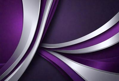 The primary subject of the image is a purple and silver design, which appears to be a pattern or a digital art piece. The setting is a dark background, which contrasts with the purple and silver design. The visual style suggests that the image is a digital art or illustration, with a focus on the purple and silver design. The colors and mood of the image are predominantly purple and silver, creating a modern and sophisticated atmosphere.