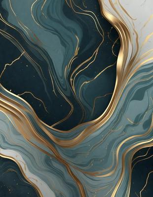 The primary subject of the image is a large, intricate, and colorful design, likely a piece of art or a decorative element. The setting is a dark blue background, which contrasts with the vibrant colors of the design. The visual style appears to be a combination of digital art and illustration, creating a unique and eye-catching pattern. The colors and mood of the image are lively and energetic, with the gold and blue tones adding a sense of luxury and sophistication.