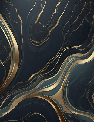 The primary subject of the image is a marble-like pattern, which is the main focus of the image. The setting is a dark background, which contrasts with the pattern. The visual style is a combination of a photo and digital art, creating a unique and intricate design. The colors and mood of the image are predominantly dark, with the marble pattern providing a sense of depth and sophistication.