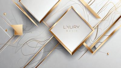 The primary subject of the image is a luxury brand called Balib. The setting is a white background, and the visual style is a combination of digital art and illustration. The colors and mood of the image are predominantly white and gold, giving it a sophisticated and elegant appearance.