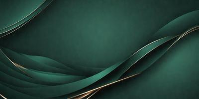 The primary subject of the image is a green background with a gold design. The setting is a dark room, and the visual style is a digital art or illustration. The dominant colors are green and gold, creating a calm and soothing atmosphere.