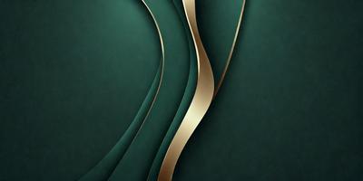 The primary subject of the image is a gold and green striped design. The setting is a dark green background, which contrasts with the gold and green stripes. The visual style is a combination of digital art and illustration, creating a unique and eye-catching pattern. The colors and mood of the image are predominantly dark and moody, with the gold and green stripes adding a touch of brightness and contrast.