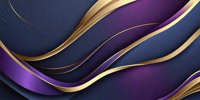 The primary subject of the image is a purple and gold swirl pattern. The setting is a dark blue background, which contrasts with the vibrant colors of the swirl pattern. The visual style appears to be a digital art or illustration, as the swirl pattern is intricately detailed and the colors are rich and vivid. The overall atmosphere of the image is dynamic and visually appealing.