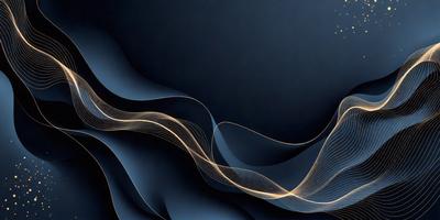 The primary subject of the image is a blue background with a pattern of yellow and orange lines. The setting appears to be a dark room, and the visual style is a combination of digital art and illustration. The dominant colors are blue, yellow, and orange, creating a vibrant and energetic atmosphere.