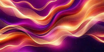 The primary subject of the image is a purple and orange swirl pattern. The setting is a purple background, and the visual style appears to be a digital art or illustration. The dominant colors in the image are purple and orange, creating a vibrant and energetic atmosphere.
