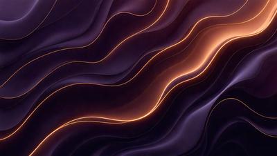 The primary subject of the image is a purple and orange patterned wall. The setting is a dark room, and the visual style appears to be a combination of digital art and illustration. The dominant colors are purple and orange, creating a vibrant and lively atmosphere.