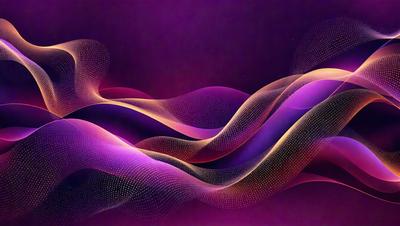 The primary subject of the image is a purple and pink swirl pattern. The setting is a purple background, and the visual style appears to be a digital art or illustration. The dominant colors in the image are purple and pink, creating a vibrant and lively atmosphere.