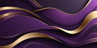 The primary subject of the image is a purple and gold patterned design. The setting is a dark background, which contrasts with the vibrant colors of the pattern. The visual style appears to be a combination of digital art and illustration, creating a unique and eye-catching design. The colors and mood of the image are predominantly purple and gold, giving it a luxurious and elegant appearance.