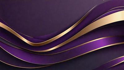 The primary subject of the image is a purple and gold patterned design. The setting is a dark background, which contrasts with the vibrant colors of the pattern. The visual style appears to be a combination of digital art and illustration, creating a unique and eye-catching design. The colors and mood of the image are predominantly purple and gold, giving it a luxurious and elegant appearance.