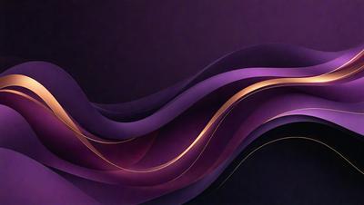 The primary subject of the image is a purple and gold swirl, which appears to be a digital art or illustration. The setting is a dark background, which contrasts with the vibrant colors of the swirl. The visual style suggests a creative and artistic approach to the image. The dominant colors are purple and gold, giving the swirl a rich and luxurious appearance. The overall atmosphere of the image is one of elegance and sophistication.