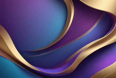 The primary subject of the image is a purple and blue swirl pattern. The setting is a wall, and the visual style appears to be a digital art or illustration. The dominant colors are purple and blue, creating a vibrant and energetic atmosphere.