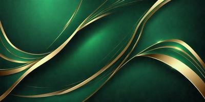 The primary subject of the image is a green and gold patterned background. The setting is a green and gold swirl pattern, which creates a visually appealing and vibrant atmosphere. The visual style of the image is a combination of digital art and illustration, showcasing the intricate details of the swirl pattern. The colors and mood of the image are lively and energetic, with the green and gold colors evoking a sense of freshness and vitality.