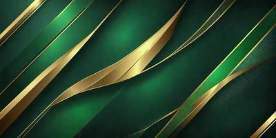 The primary subject of the image is a green and gold patterned background. The setting is a green and gold patterned surface, which creates a visually appealing and vibrant atmosphere. The visual style of the image is a combination of digital art and illustration, showcasing the intricate details of the pattern. The colors and mood of the image are lively and energetic, with the green and gold colors evoking a sense of freshness and vitality.