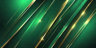 The primary subject of the image is a green and gold striped pattern. The setting is a dark background, which contrasts with the bright colors of the pattern. The visual style appears to be a digital art or illustration, as the colors and patterns are well-defined and consistent throughout the image. The dominant colors are green and gold, creating a lively and vibrant atmosphere.