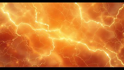 The primary subject of the image is a yellow and orange background with a lightning bolt pattern. The setting is a yellow and orange sky, which creates a vibrant and energetic atmosphere. The visual style is a digital art or illustration, as the lightning bolt pattern is created through digital means. The colors and mood of the image are lively and dynamic, with the yellow and orange hues evoking a sense of warmth and energy.
