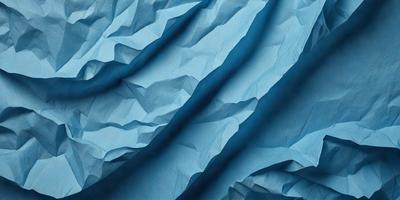 The primary subject of the image is a blue fabric with a pattern of waves. The setting is a blue background, and the visual style appears to be a digital art or illustration. The dominant colors are blue and white, creating a calm and serene atmosphere.