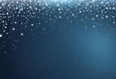 The primary subject of the image is a blue background with a pattern of white stars. The setting is a dark blue sky, and the visual style appears to be a digital art or illustration. The dominant colors are blue and white, creating a calm and serene atmosphere.