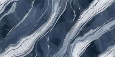 The primary subject of the image is a blue and white marble tile. The setting is a wall with a pattern of blue and white stripes. The visual style is a close-up of the marble tile, showcasing its intricate design. The colors and mood of the image are predominantly blue and white, creating a clean and elegant atmosphere.