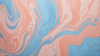 The primary subject of the image is a swirling, colorful pattern that resembles a painting or a digital artwork. The setting is a pink and blue background, which adds to the vibrant and lively atmosphere of the scene. The visual style appears to be a combination of photo and digital art, creating a unique and eye-catching design. The colors and mood of the image are predominantly pink and blue, with a sense of movement and energy conveyed through the swirling pattern.