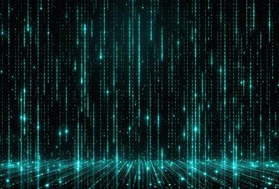 The primary subject of the image is a pattern of green and blue lights, which create a visually striking and futuristic atmosphere. The setting is a black background, which contrasts with the brightly lit pattern. The visual style of the image is a combination of digital art and illustration, as the lights are arranged in a way that resembles a futuristic cityscape. The colors and mood of the image are predominantly green and blue, with a sense of depth and complexity.