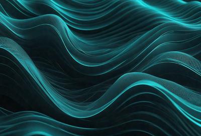 The primary subject of the image is a blue wave pattern, which is the main object, scene, or focus of the image. The setting or background is a blue and green ocean, creating a serene and calming atmosphere. The visual style of the image is a digital art or illustration, showcasing the intricate details of the wave pattern. The dominant colors in the image are blue and green, which contribute to the overall mood of the scene.