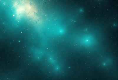 The primary subject of the image is a blue sky filled with stars. The setting is a dark, star-filled sky, and the visual style is a photo. The dominant colors are blue and white, creating a serene and peaceful atmosphere.