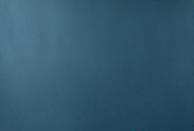 The primary subject of the image is a blue background. The setting is a dark, empty room with a blue wall. The visual style is a simple, monochromatic design. The colors and mood are predominantly blue, creating a calm and serene atmosphere.