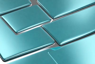 The primary subject of the image is a collection of laptop screens, all featuring a blue color scheme. The screens are arranged in a pattern, creating a visually appealing and cohesive design. The setting is a white surface, which provides a clean and minimalist backdrop for the laptop screens. The visual style of the image is a combination of digital art and illustration, as the screens are depicted in a stylized manner. The dominant colors in the image are blue and white, creating a calm and professional atmosphere.