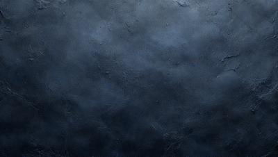 The primary subject of the image is a large, dark blue surface with a few white specks. The setting appears to be a cloudy sky, and the visual style is a close-up of the blue surface. The colors and mood of the image are predominantly dark and moody, with the blue surface contrasting against the white specks.
