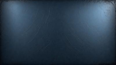 The primary subject of the image is a blue background with a pattern of white lines. The setting appears to be a dark room, and the visual style is a close-up of the blue background. The colors and mood of the image are predominantly dark and moody, with the blue background providing a contrasting element.