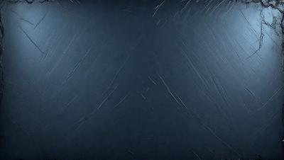 The primary subject of the image is a blue background with a patterned texture. The setting is a dark room, and the visual style appears to be a digital art or illustration. The dominant colors are blue and black, creating a moody atmosphere.