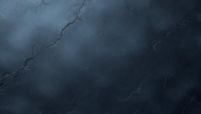 The primary subject of the image is a dark blue background with a few white streaks. The setting is a cloudy sky, and the visual style is a digital art or illustration. The colors and mood of the image are dark and moody, with the blue background and white streaks creating a dramatic and atmospheric scene.