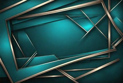 The primary subject of the image is a blue wall with a patterned design. The setting is a room with a blue background, and the visual style appears to be a digital art or illustration. The dominant colors are blue and gold, creating a calm and soothing atmosphere.
