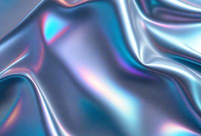 The primary subject of the image is a close-up of a shiny, metallic surface with a blue and purple hue. The setting appears to be a futuristic or high-tech environment, possibly a spacecraft or a futuristic cityscape. The visual style of the image is a combination of photo and digital art, creating a unique and captivating aesthetic. The dominant colors in the image are blue and purple, which contribute to the overall atmosphere of the scene.