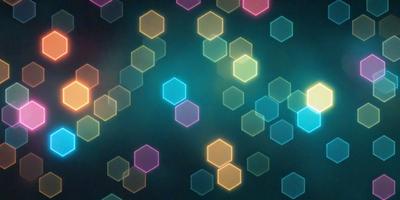 The primary subject of the image is a pattern of colored squares, which are arranged in a visually appealing manner. The setting is a dark background, which contrasts with the bright colors of the squares. The visual style of the image is a combination of digital art and illustration, creating a unique and eye-catching design. The colors and mood of the image are vibrant and energetic, with the bright colors of the squares creating a lively atmosphere.